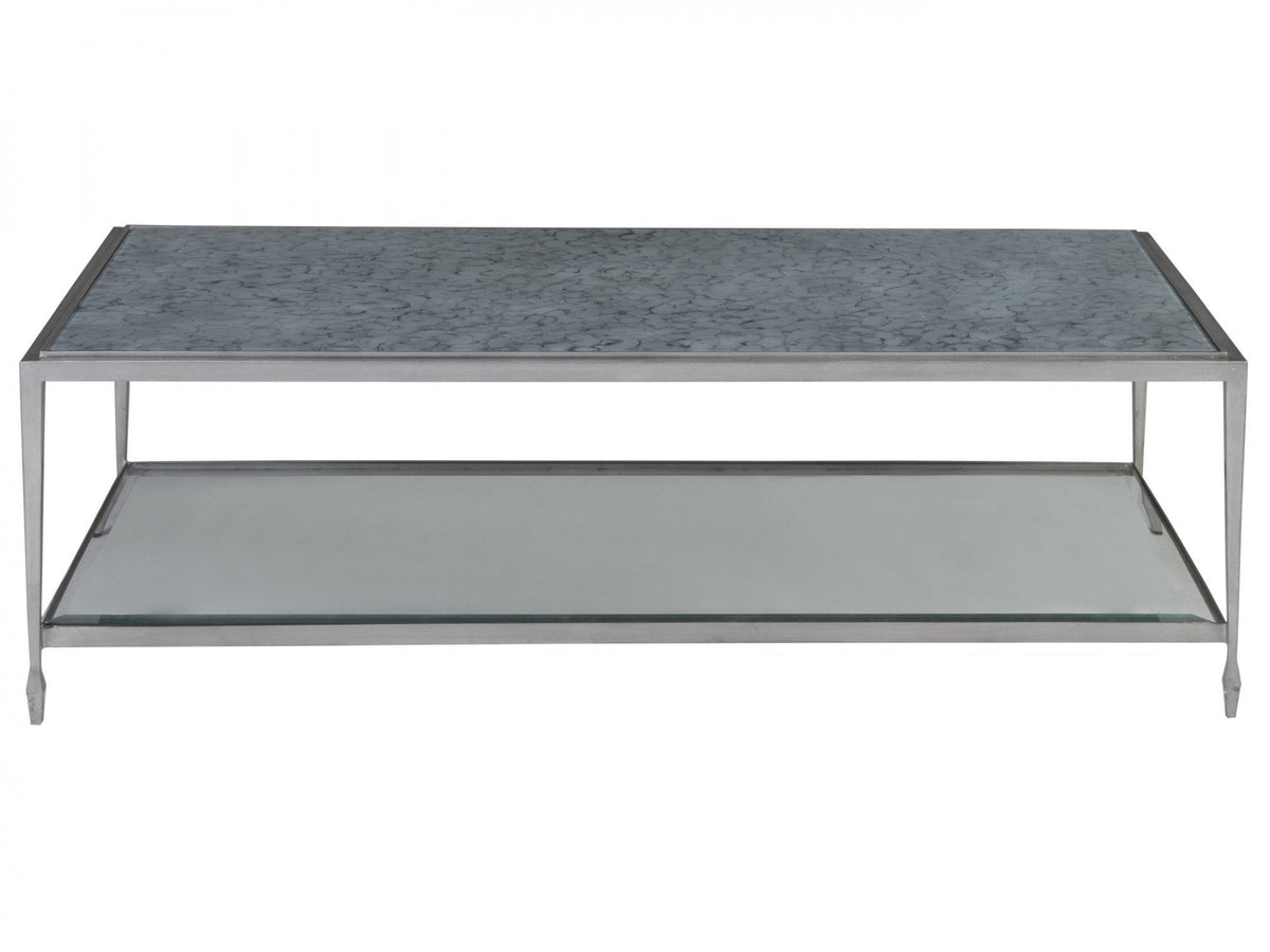 Artistica Home Sashay Silver Rectangular Cocktail Table