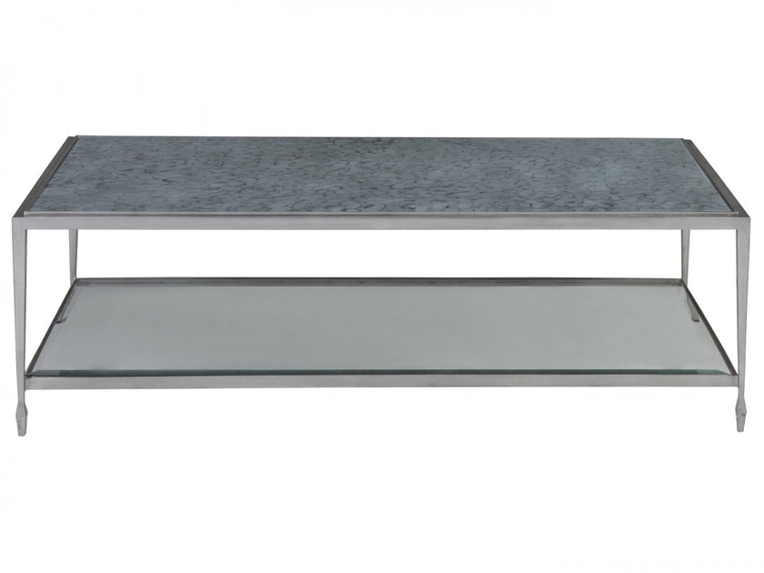 Artistica Home Sashay Silver Rectangular Cocktail Table