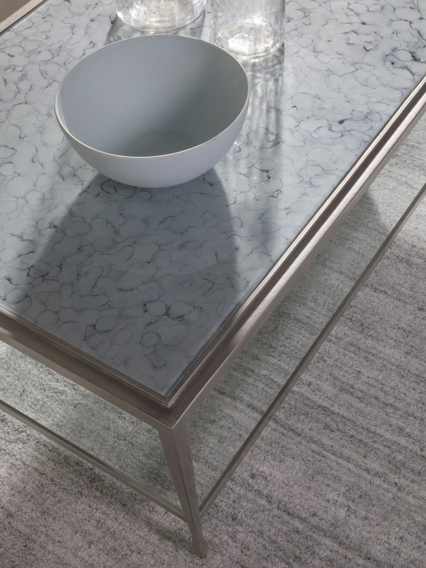 Artistica Home Sashay Silver Rectangular Cocktail Table