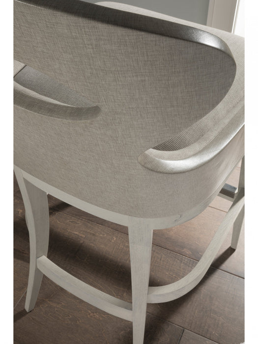 Artistica Home Zeitgeist Linen Upholstered Swivel Counter Stool