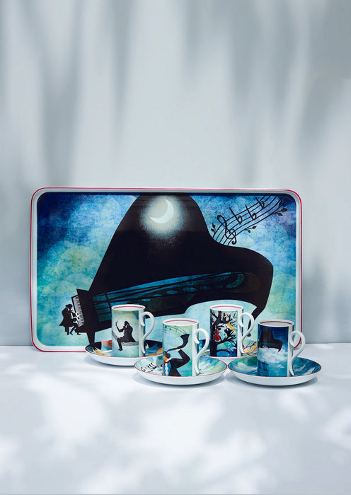 Vista Alegre Fur Beethoven Square Catchall tray By Fatinha Ramos