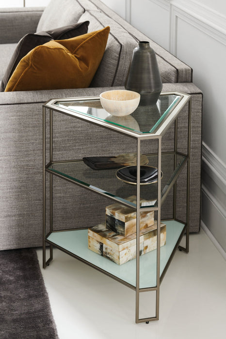 Caracole Stage Left Or Right Side Table DSC Sale