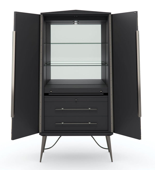Caracole Served With A Twist Bar Cabinet DSC