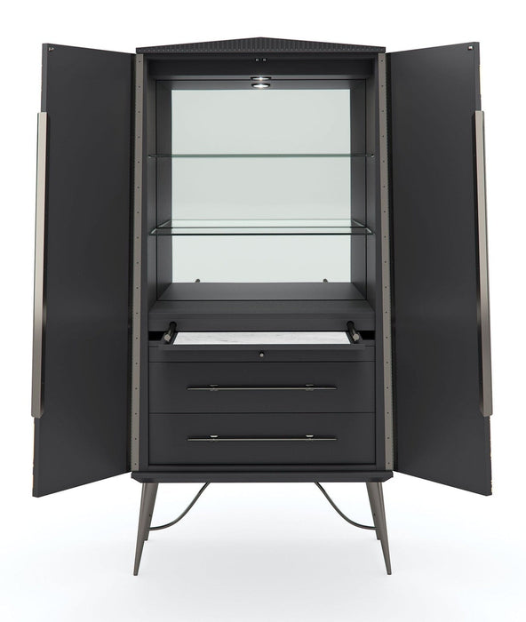 Caracole Served With A Twist Bar Cabinet DSC Sale