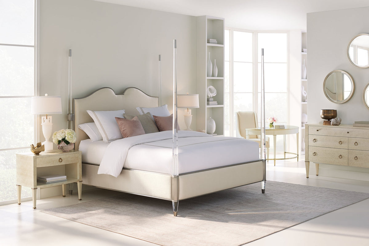 Caracole The Post is Clear Bed Open Box Item - Cal King