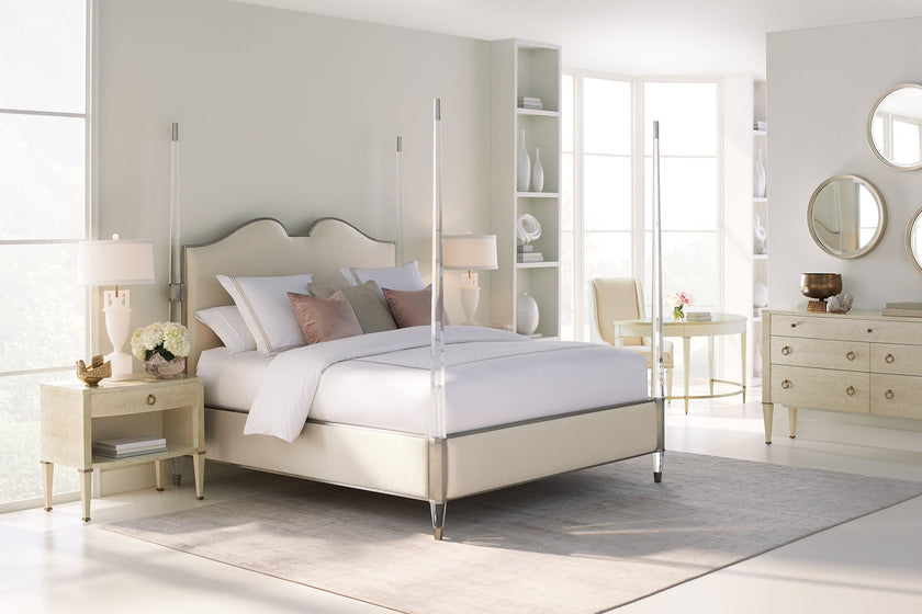 Caracole The Post is Clear Bed Open Box Item - Cal King