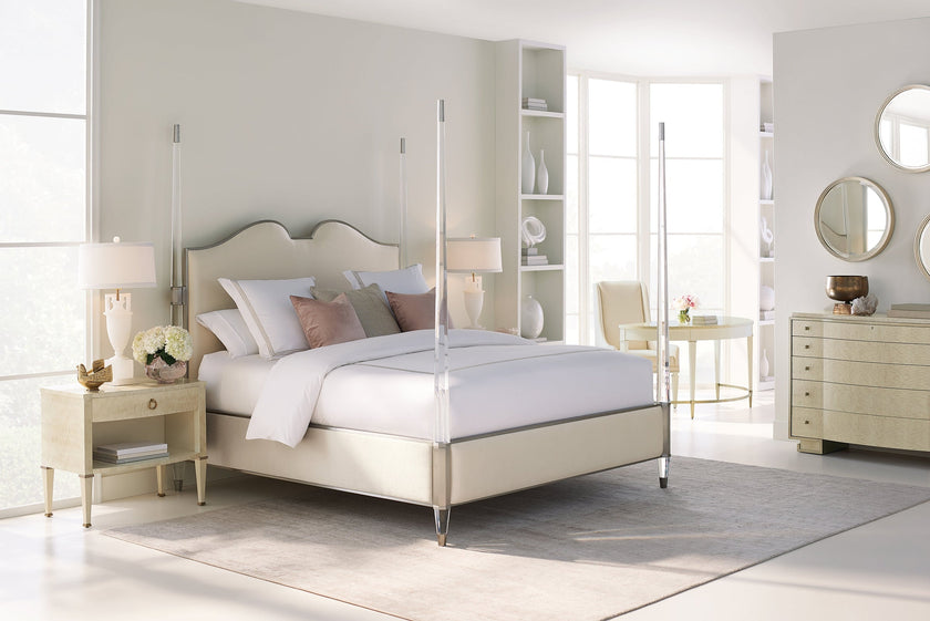 Caracole The Post is Clear Bed Open Box Item - Cal King