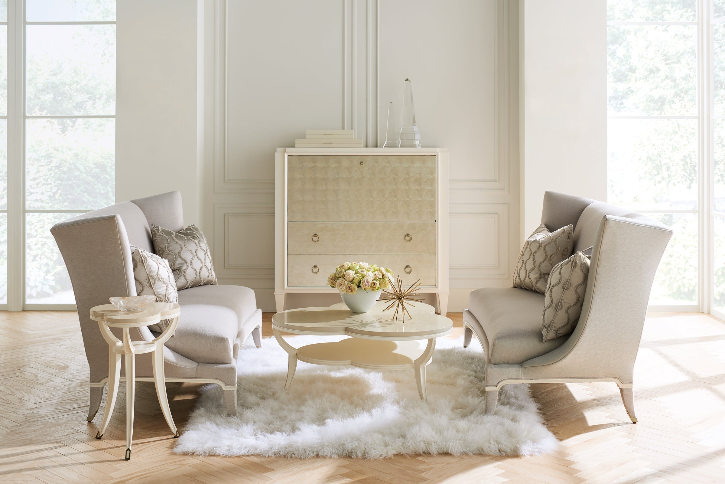 Caracole Tippy Toes End Table Open Box Item