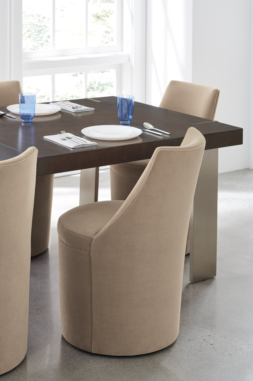 Caracole Classic Barrel Roll Dining Side Chair