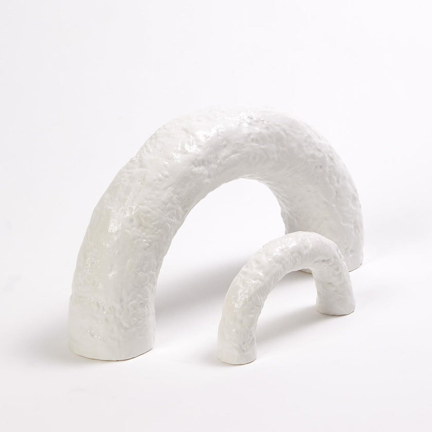 Global Views Large Matte White Germain Arch