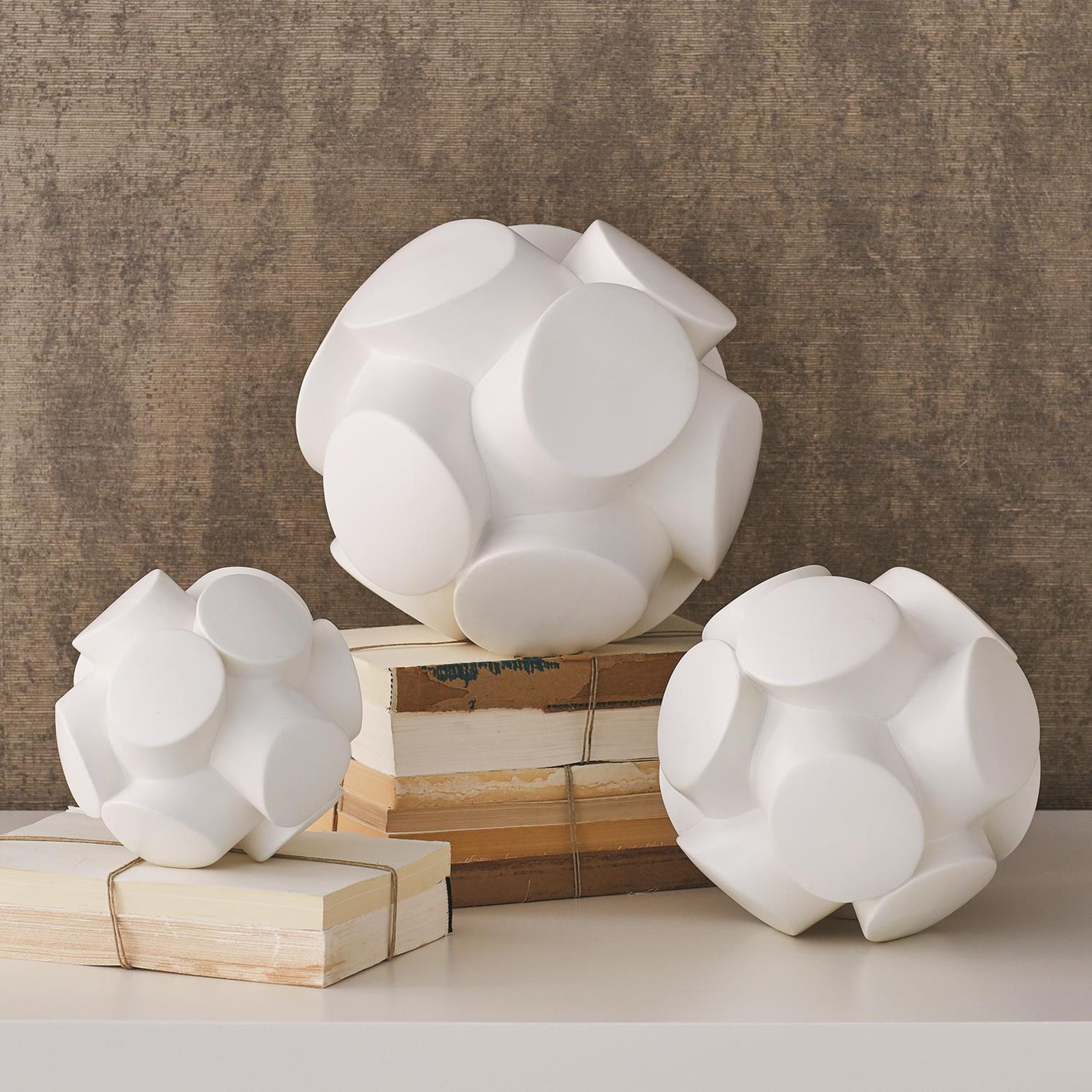 Global Views Matte White Mayet Sculpture