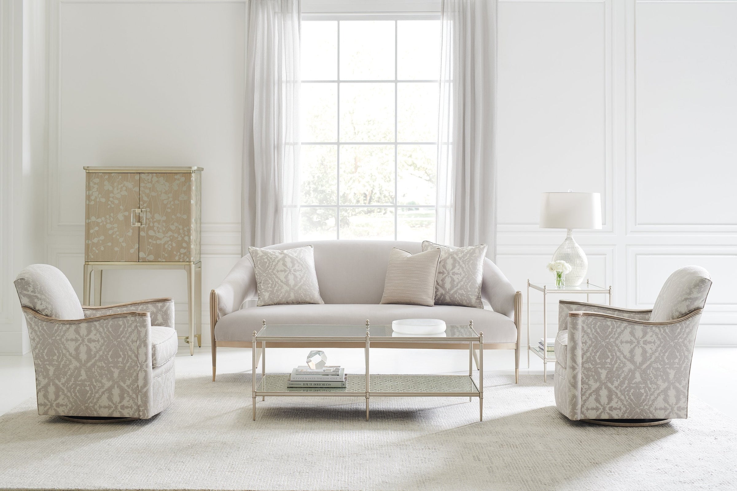 Caracole Classic A New Leaf Bar Cabinet Open Box Item