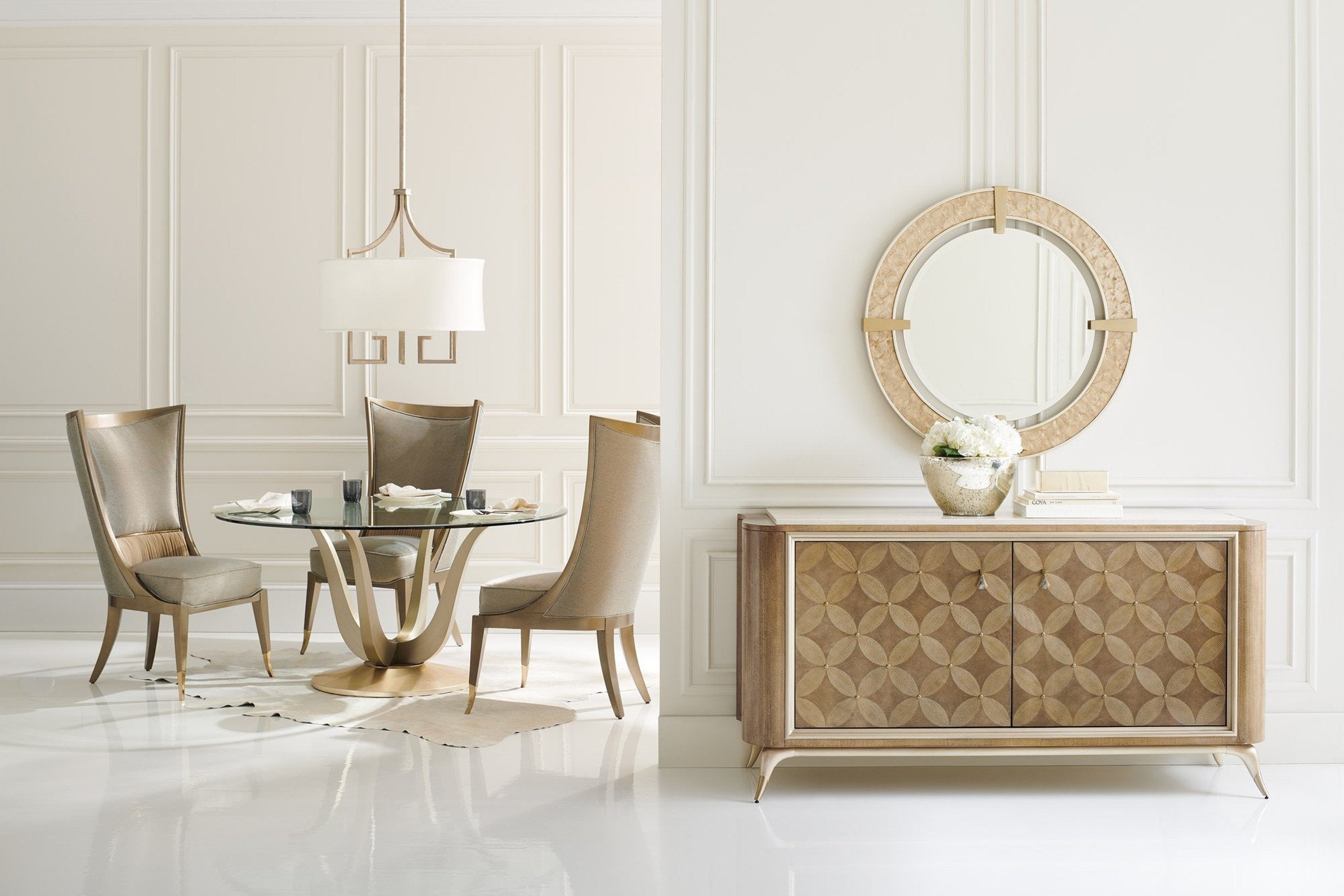 Caracole Classic Collar Up Dining Chair Open Box Item