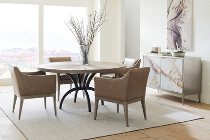 Caracole Classic Rough and Ready 54 Dining Table Clearance