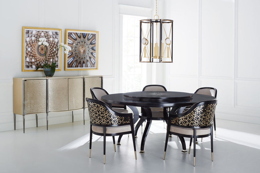 Caracole Classic Total Eclipse Dining Table Open Box Item - 60 Inch