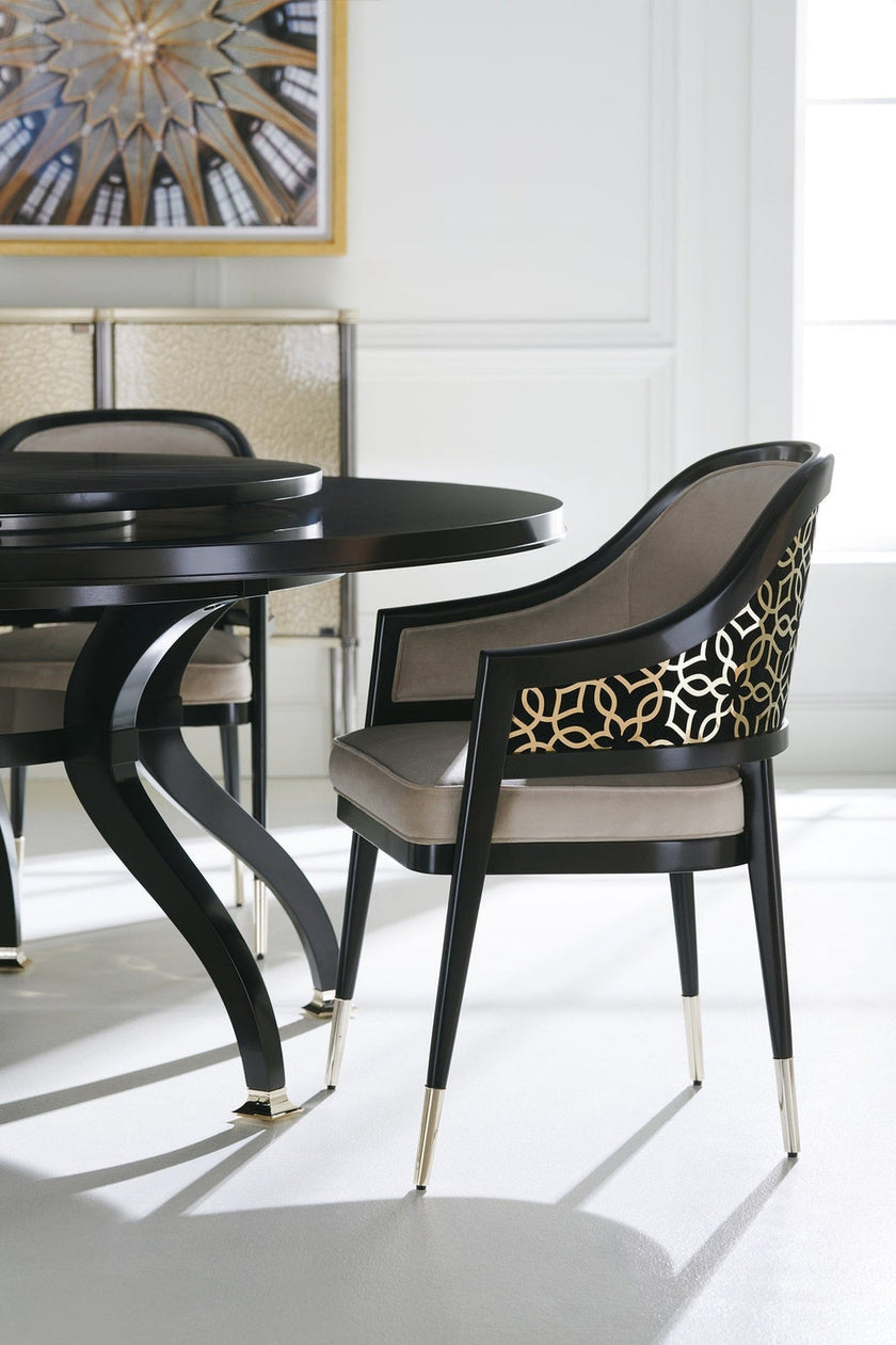 Caracole Classic Total Eclipse Dining Table Open Box Item - 60 Inch