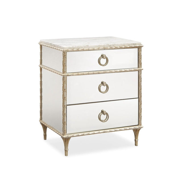 Caracole Compositions Fontainebleau Three Drawer Nightstand Sale