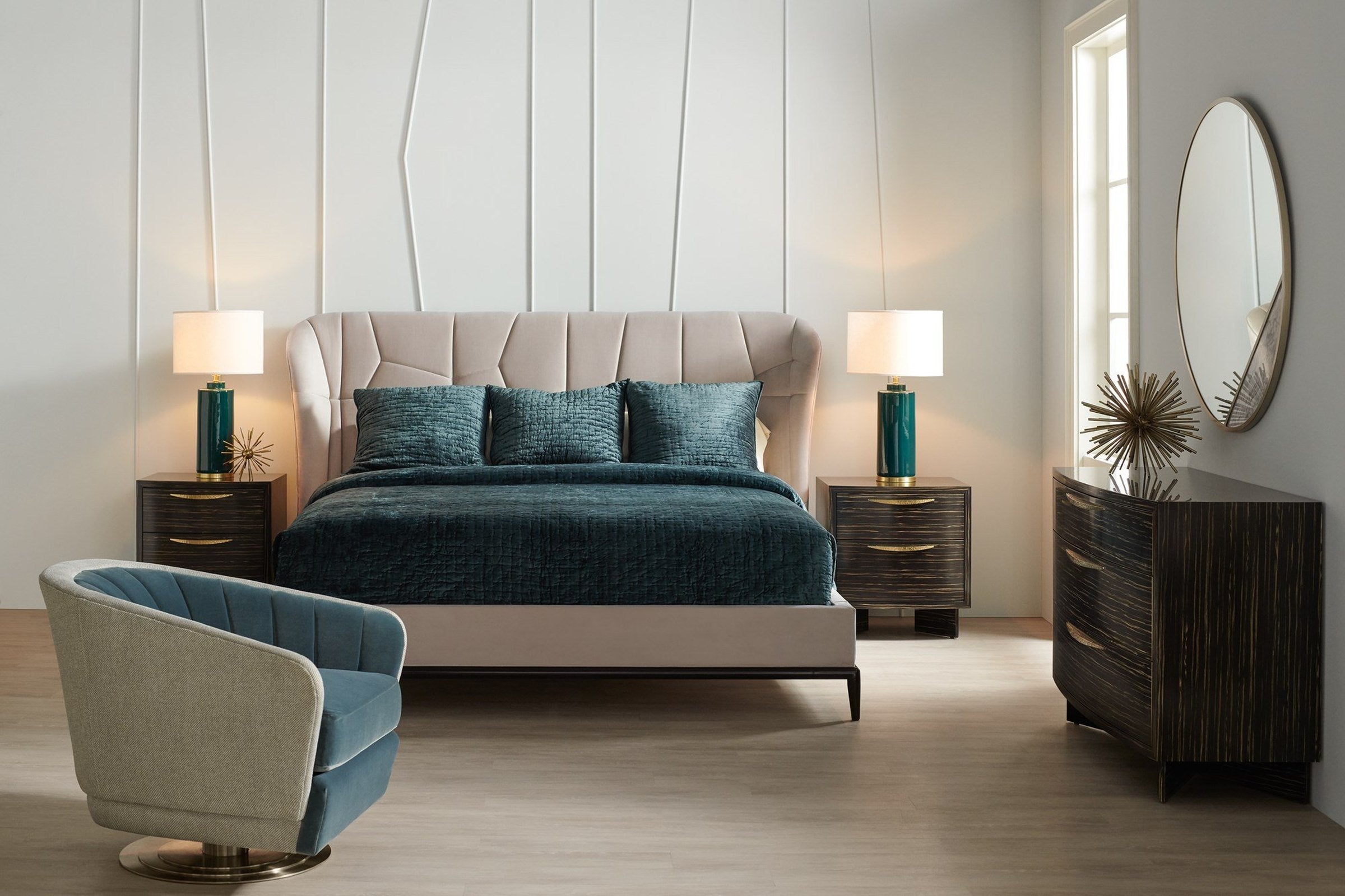 Caracole Edge Vector Upholstery Bed