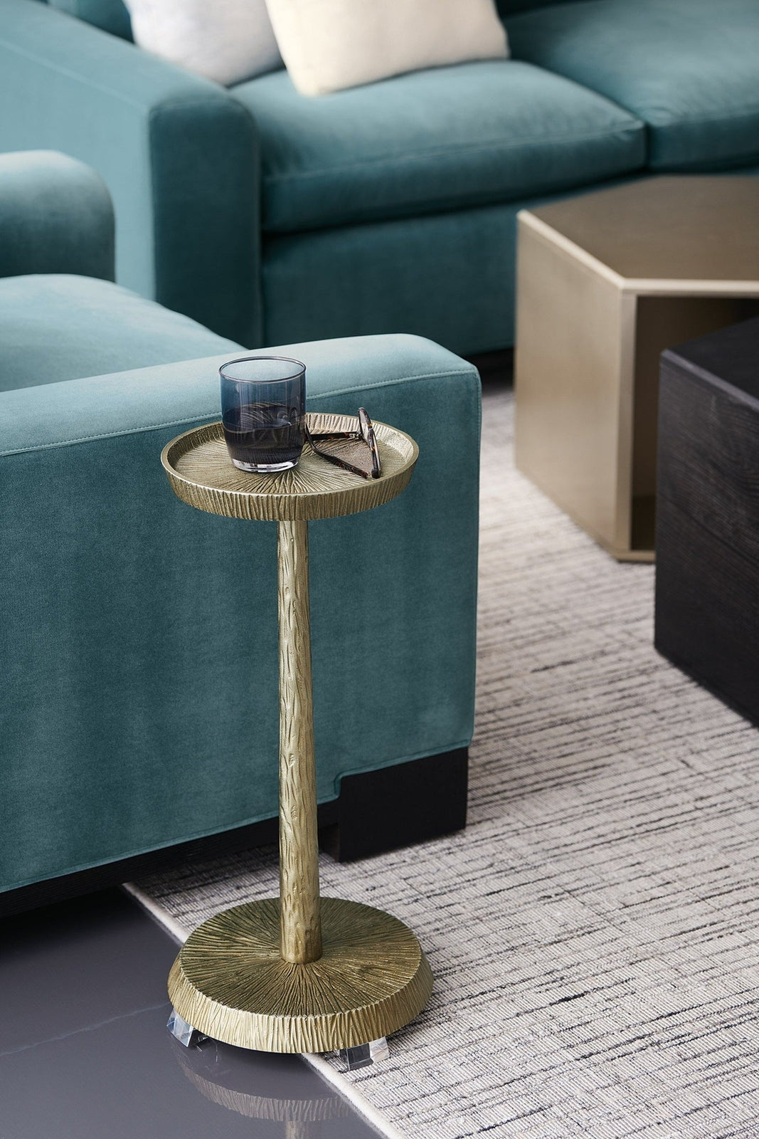 Caracole Remix Metal Spot End Table Clearance