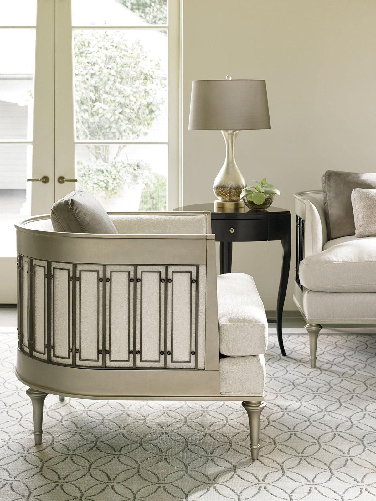 Caracole Upholstery Quit Your Metal-ing Sofa