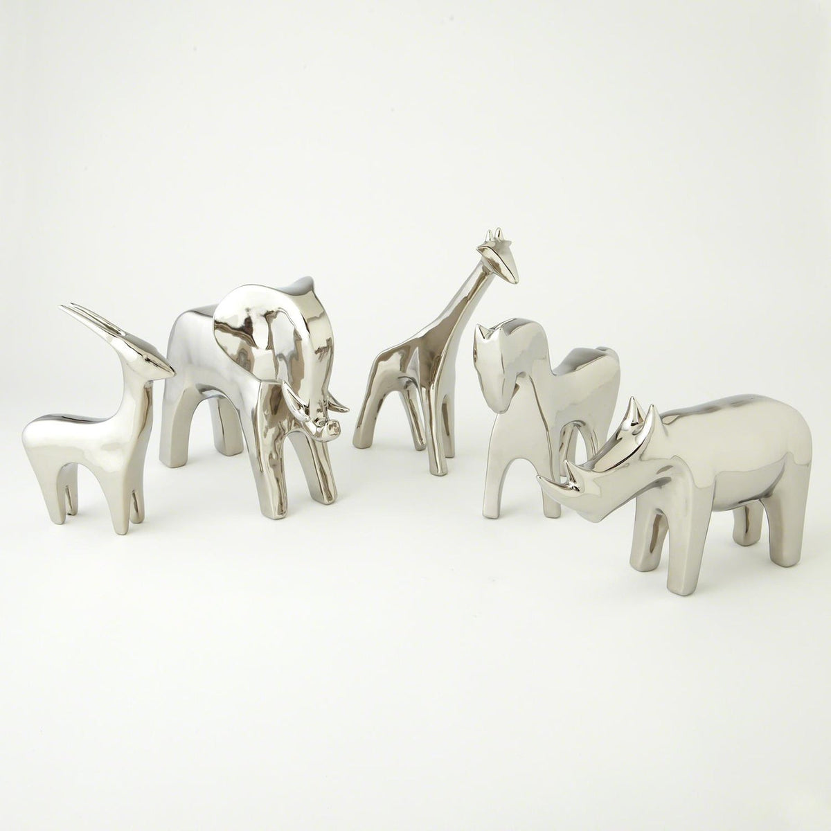Global Views Matte White Elephant