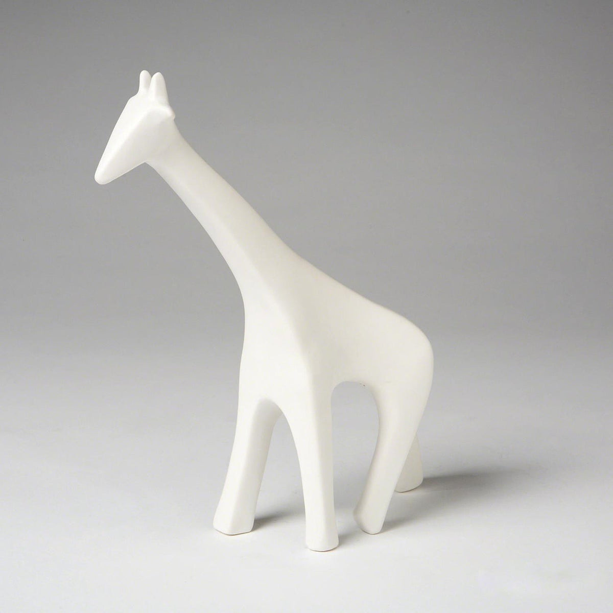 Global Views Matte White Giraffe