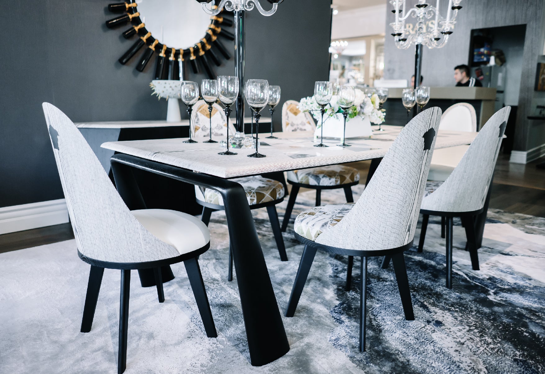 Versace Home VM11 6 Dining Chairs Floor Sample