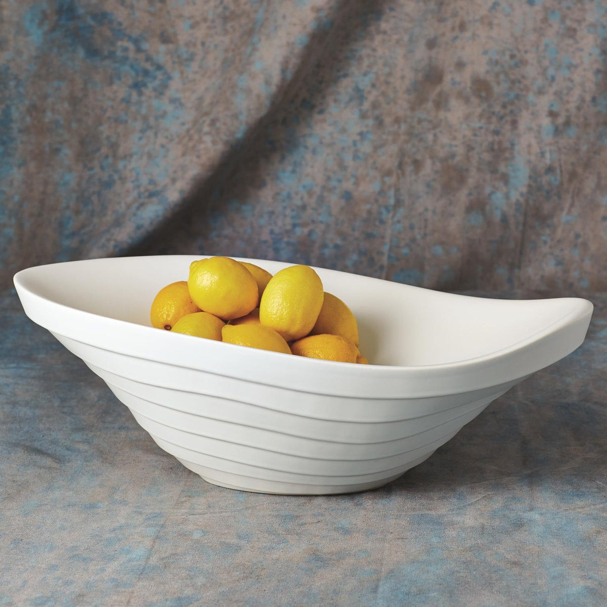Global Views Matte White Terrace Bowl