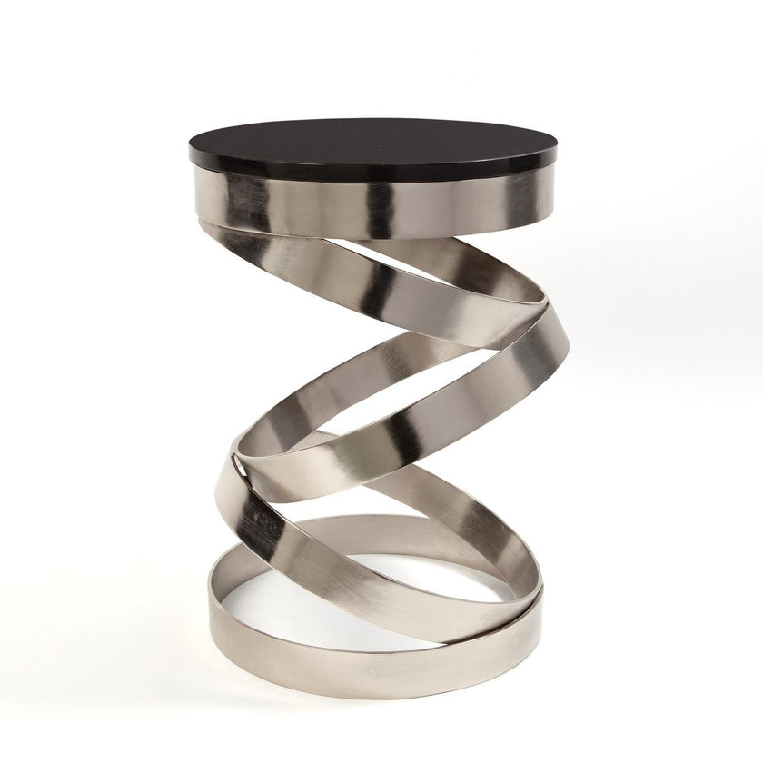 Global Views Nickel Spiral Table