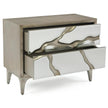 John Richard Revne Silver Night Table