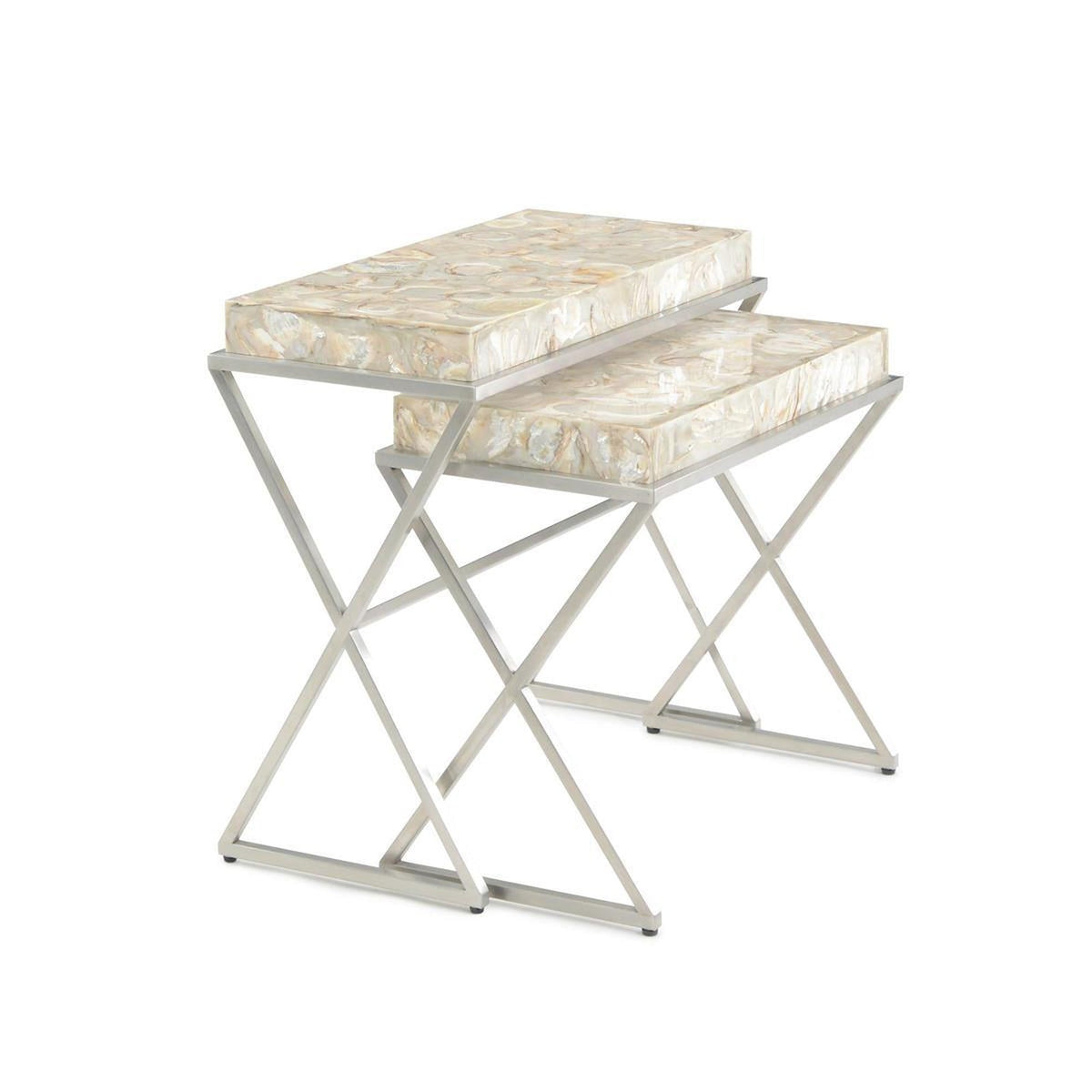 John Richard A Set of Two Bottaro Nesting Side Tables