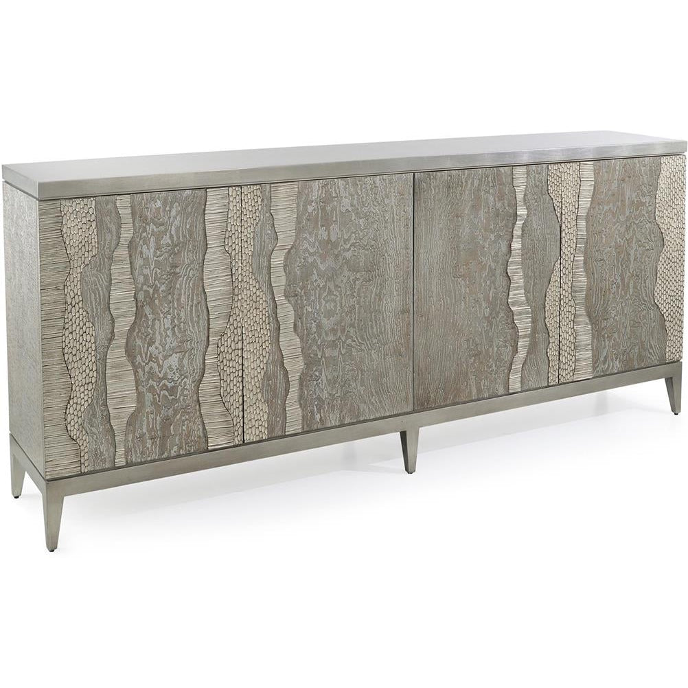 John Richard River's Edge Silver Credenza
