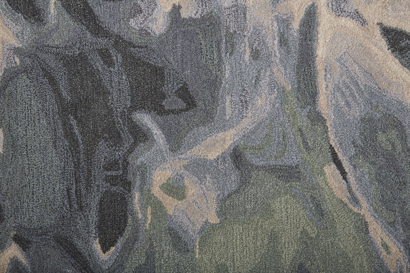 Feizy Amira 8635F Rug in Green / Blue