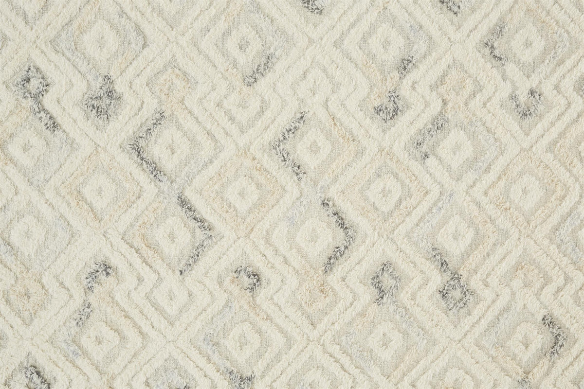 Feizy Anica 8004F Rug in Ivory / Blue