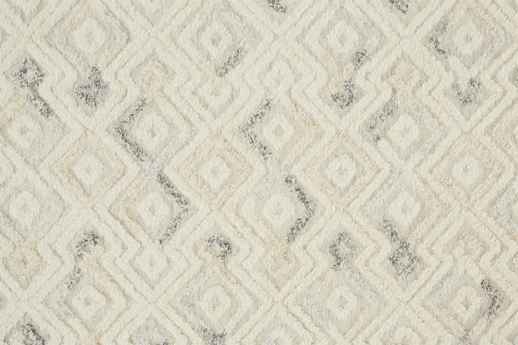 Feizy Anica 8004F Rug in Ivory / Blue