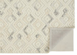 Feizy Anica 8004F Rug in Ivory / Blue