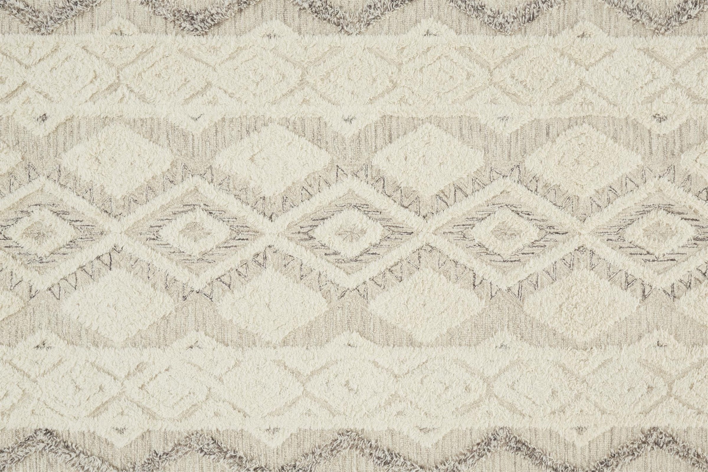 Feizy Anica 8006F Rug in Ivory / Gray