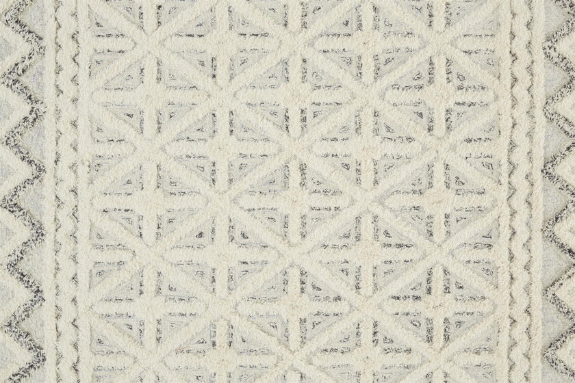 Feizy Anica 8007F Rug in Ivory / Blue