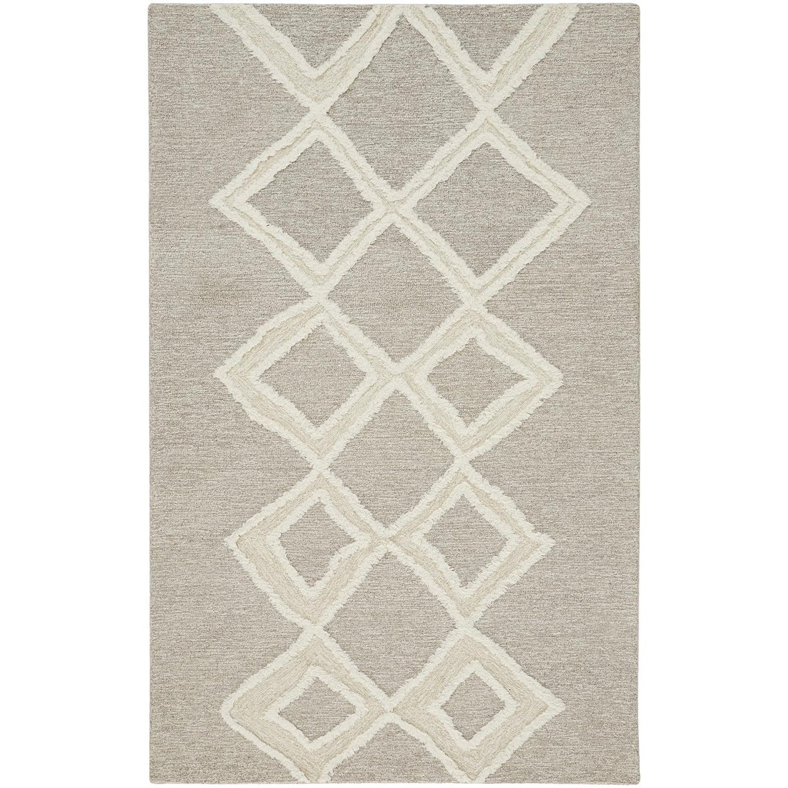 Feizy Anica 8009F Rug in Taupe / Ivory