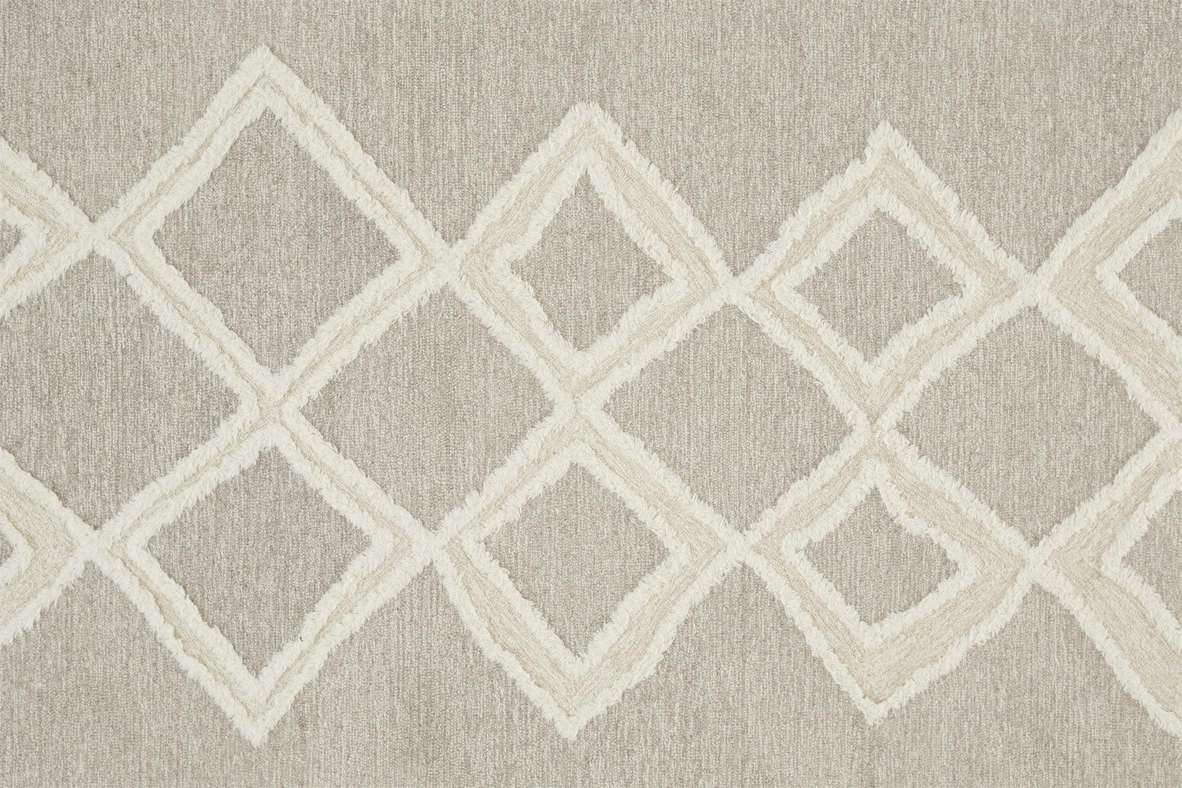 Feizy Anica 8009F Rug in Taupe / Ivory