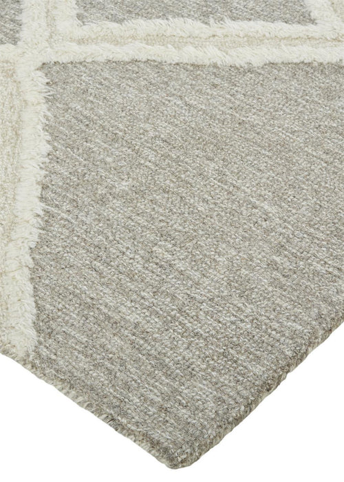 Feizy Anica 8009F Rug in Taupe / Ivory