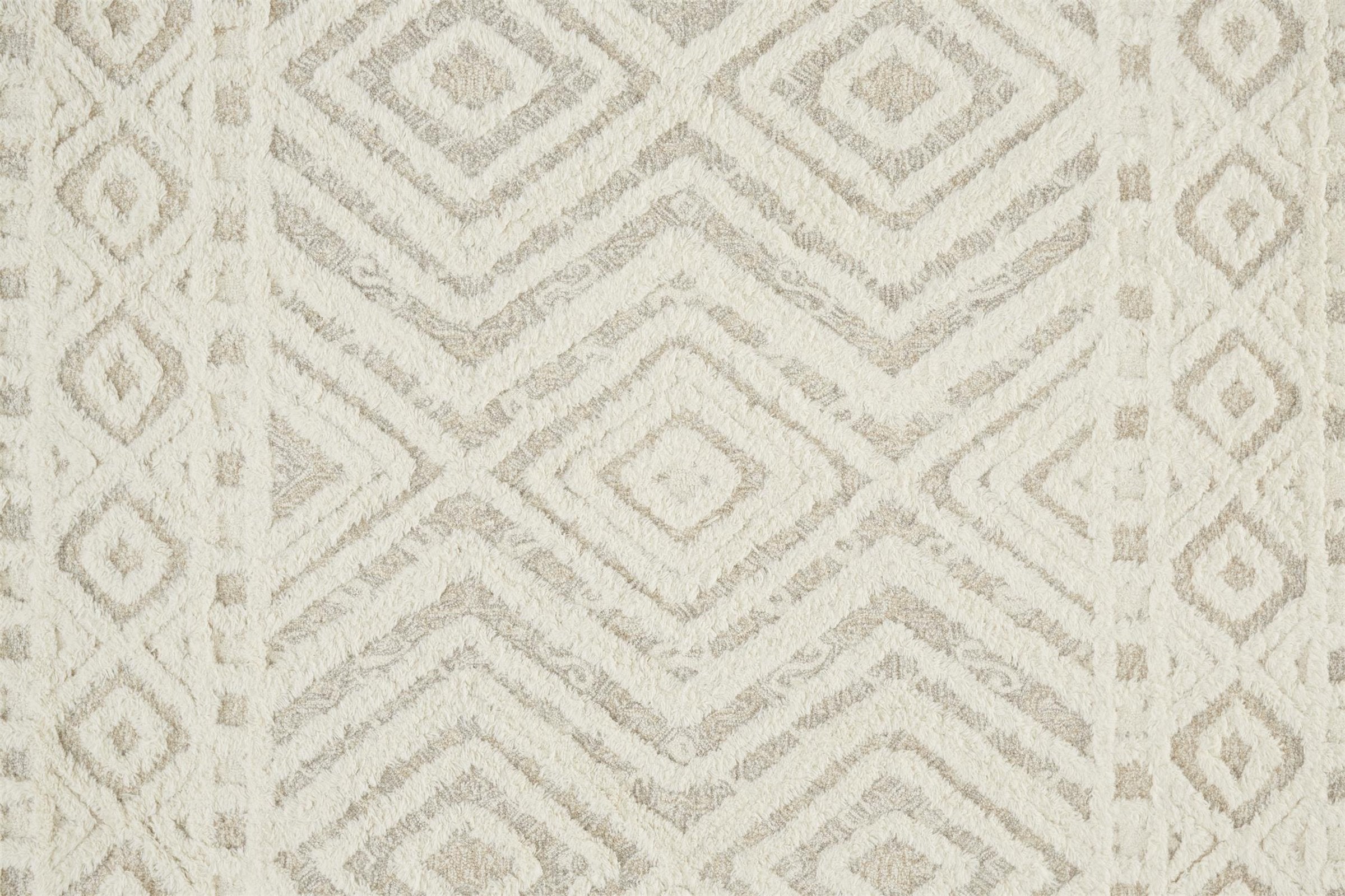 Feizy Anica 8010F Rug in Ivory / Tan