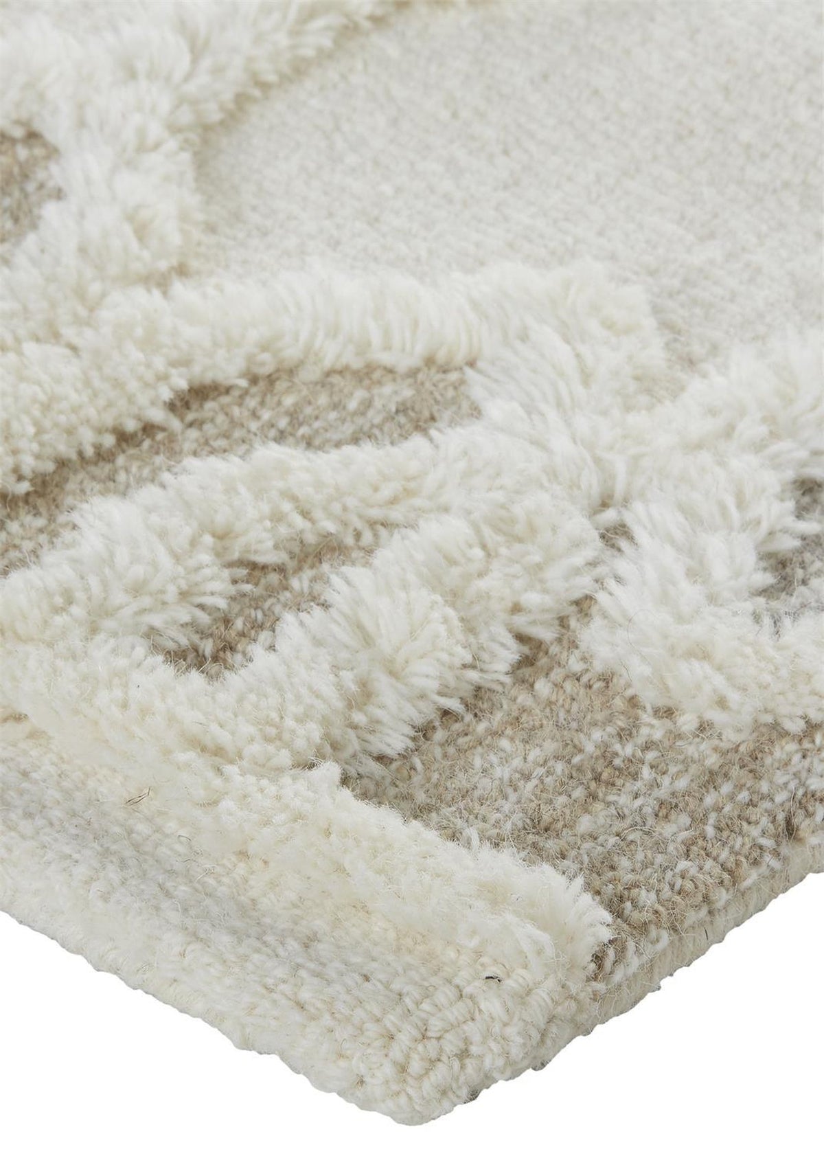 Feizy Anica 8011F Rug in Ivory / Tan