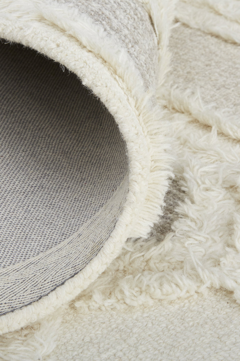 Feizy Anica 8013F Rug in Ivory / Taupe