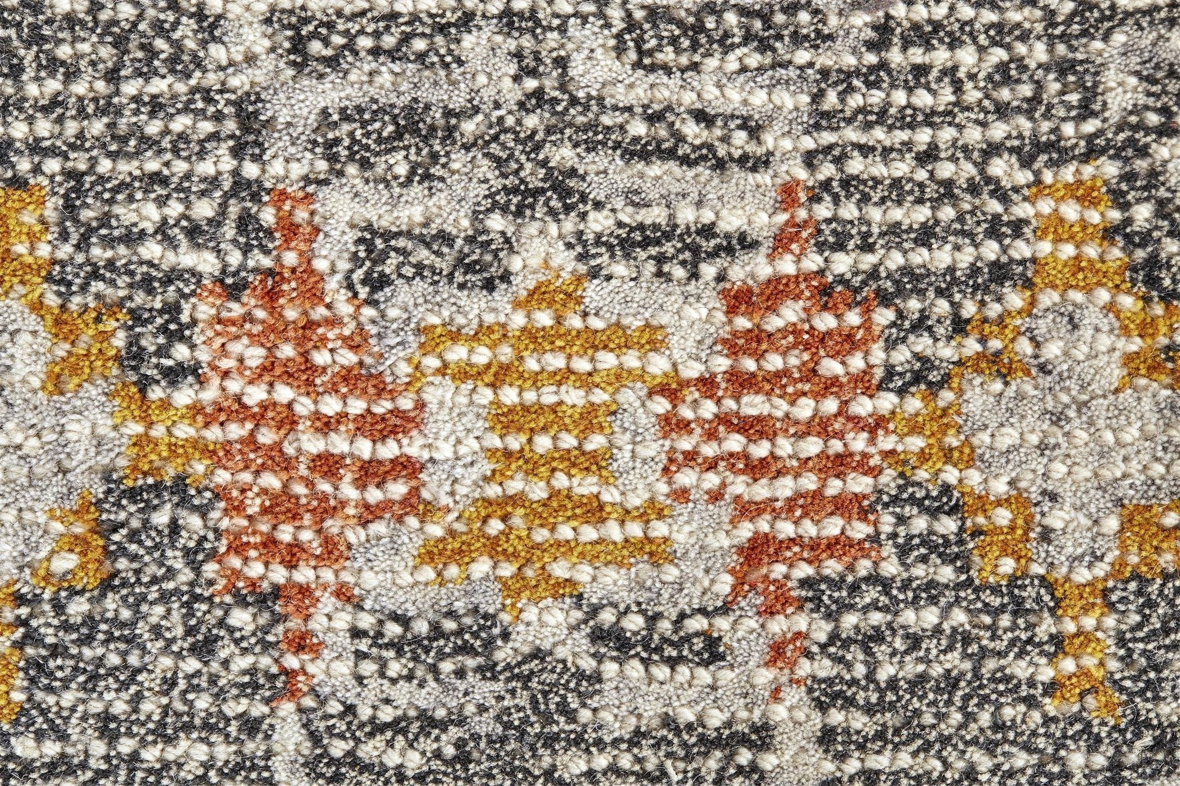 Feizy Arazad 8476F Rug in Tangerine