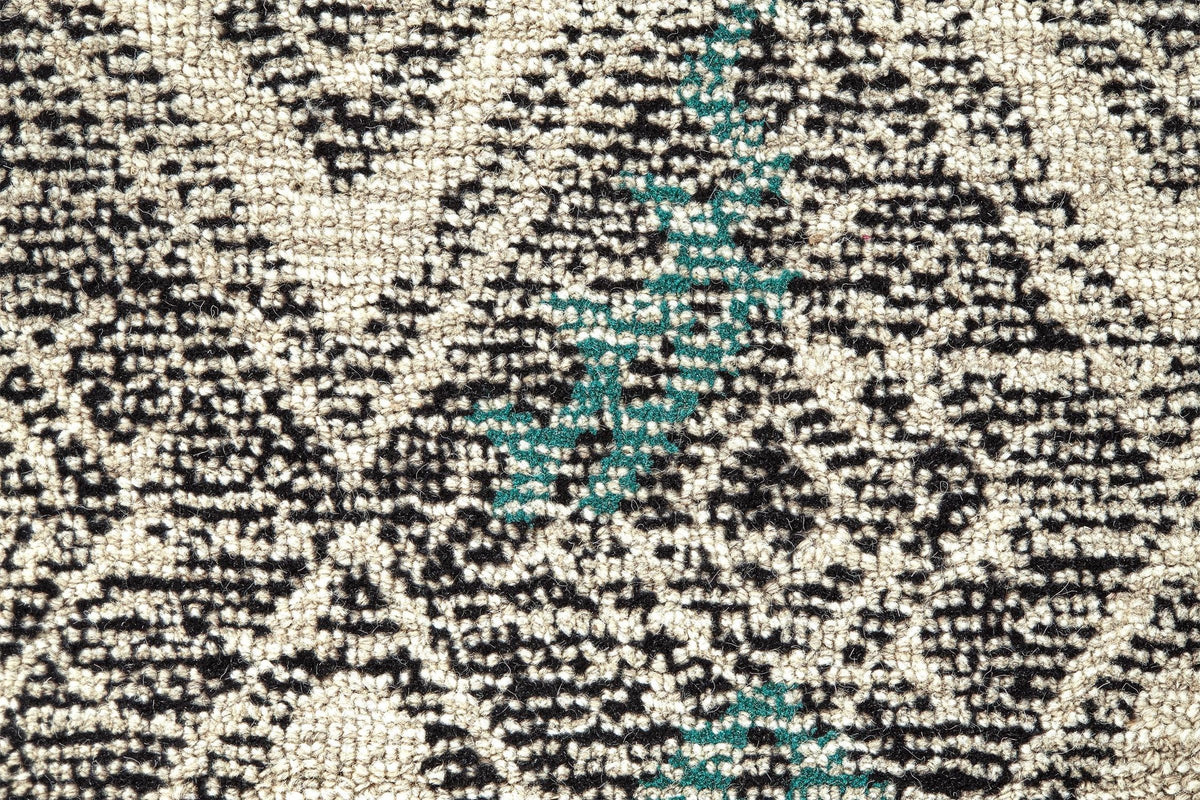 Feizy Arazad 8479F Rug in Black/Tangerine