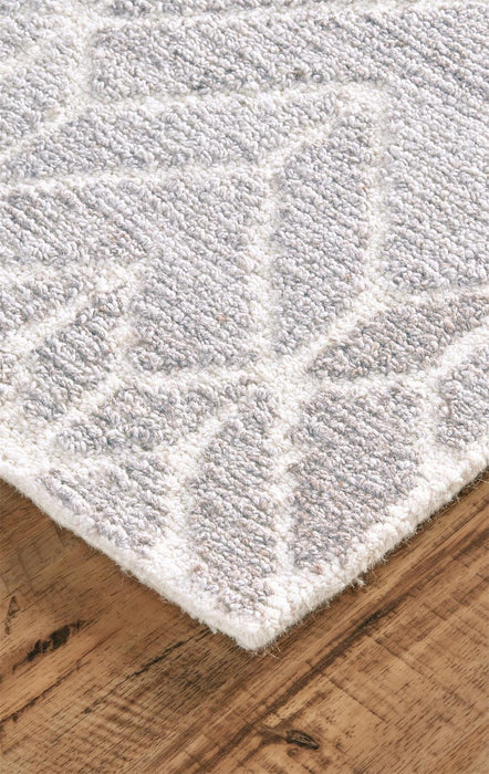 Feizy Asher 8769F Rug in Gray/Natural