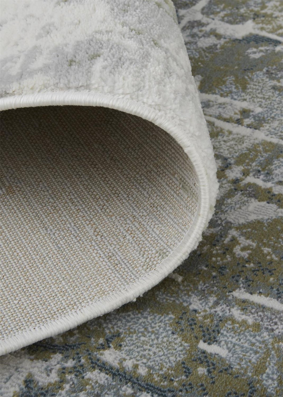 Feizy Atwell 3146F Rug in Green / Gray