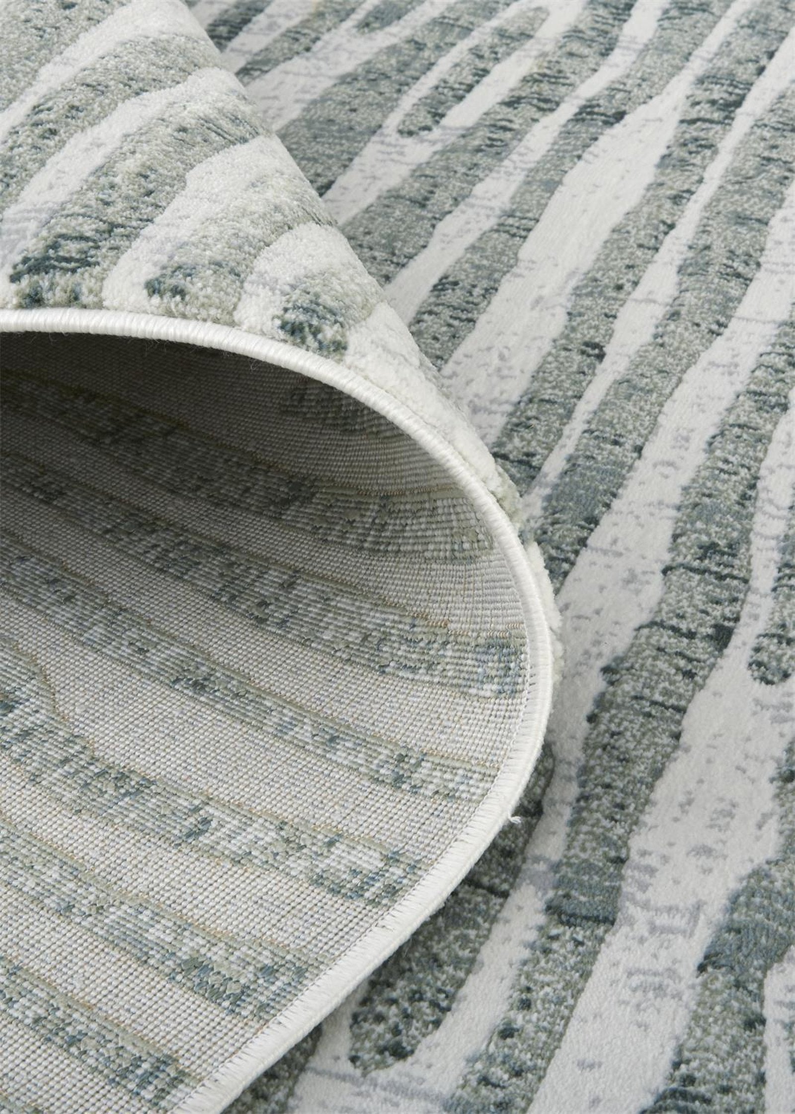 Feizy Atwell 3218F Rug in Green / Gray