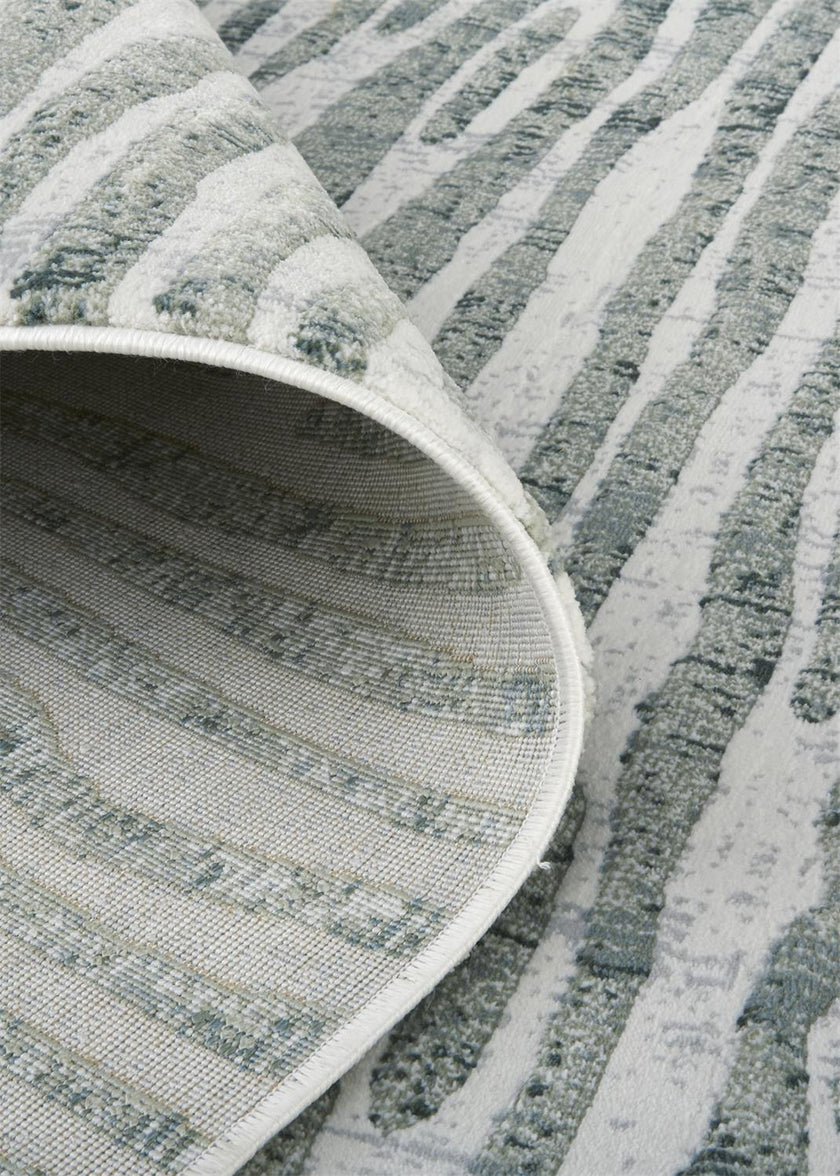 Feizy Atwell 3218F Rug in Green / Gray